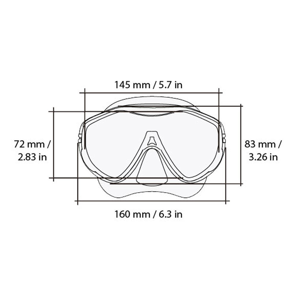 Snorkel Mask - Single Lens