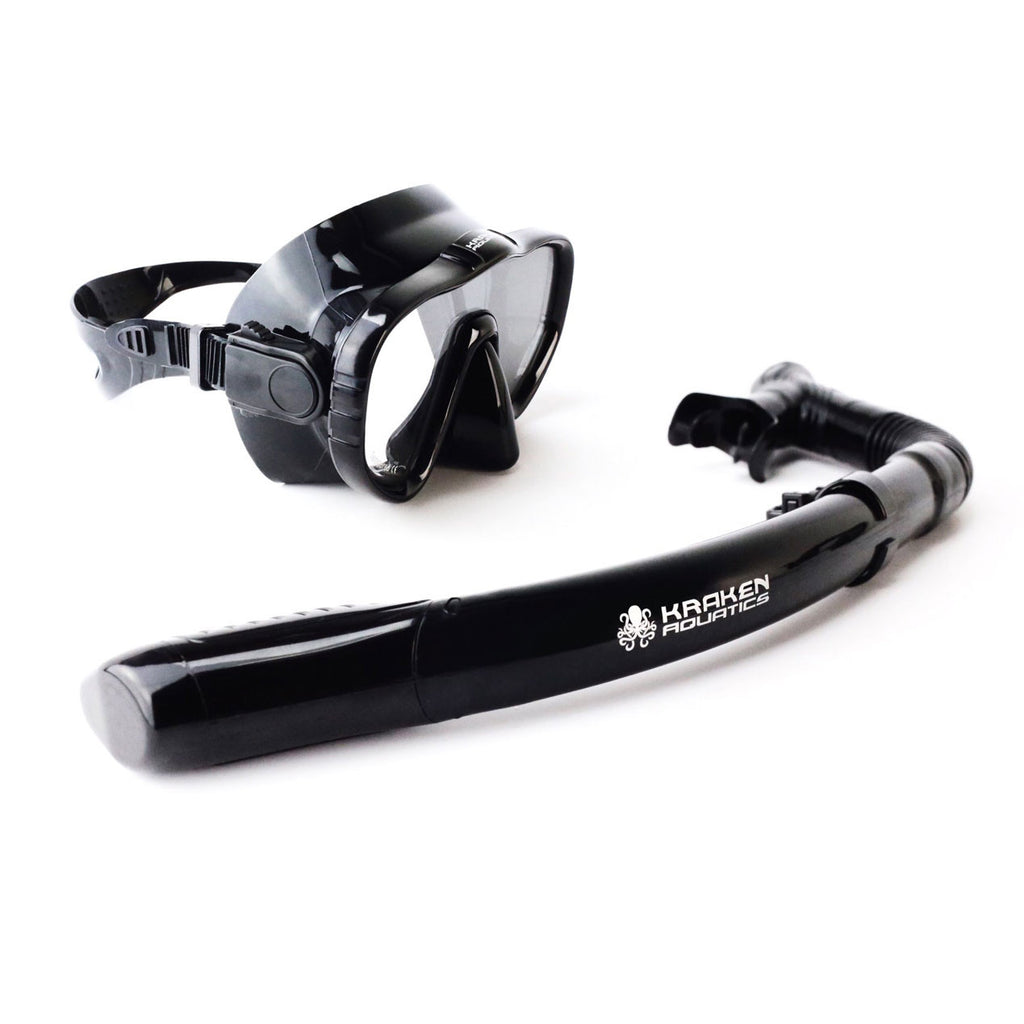 Kraken Aquatics Mask and Dry Snorkel Set